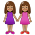 👭🏽 women holding hands: medium skin tone display on Samsung